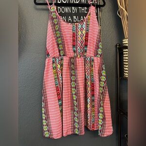 Eyeshadow Colorful Vibrant Patterned Dress